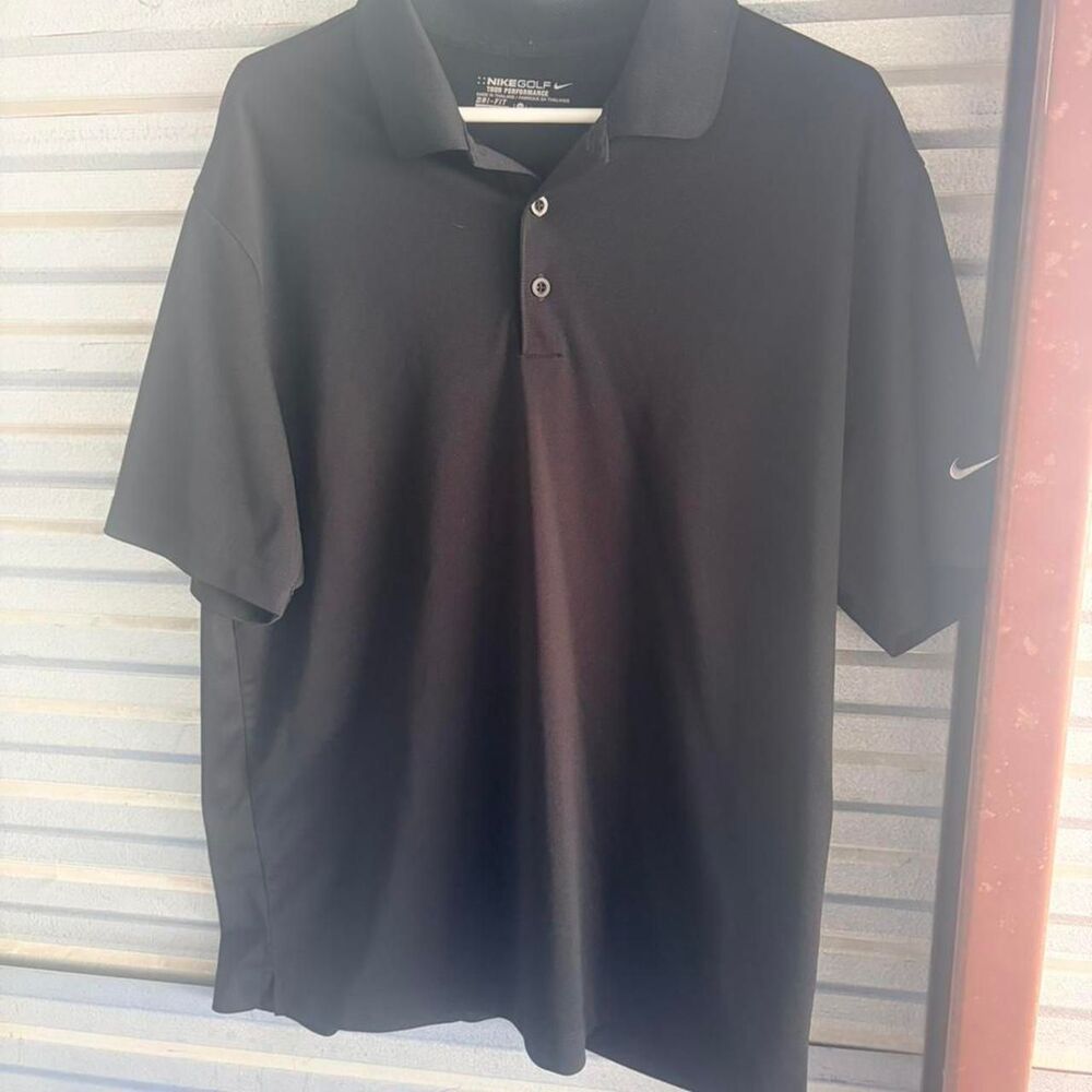 Nike Men's Black Polo-shirts